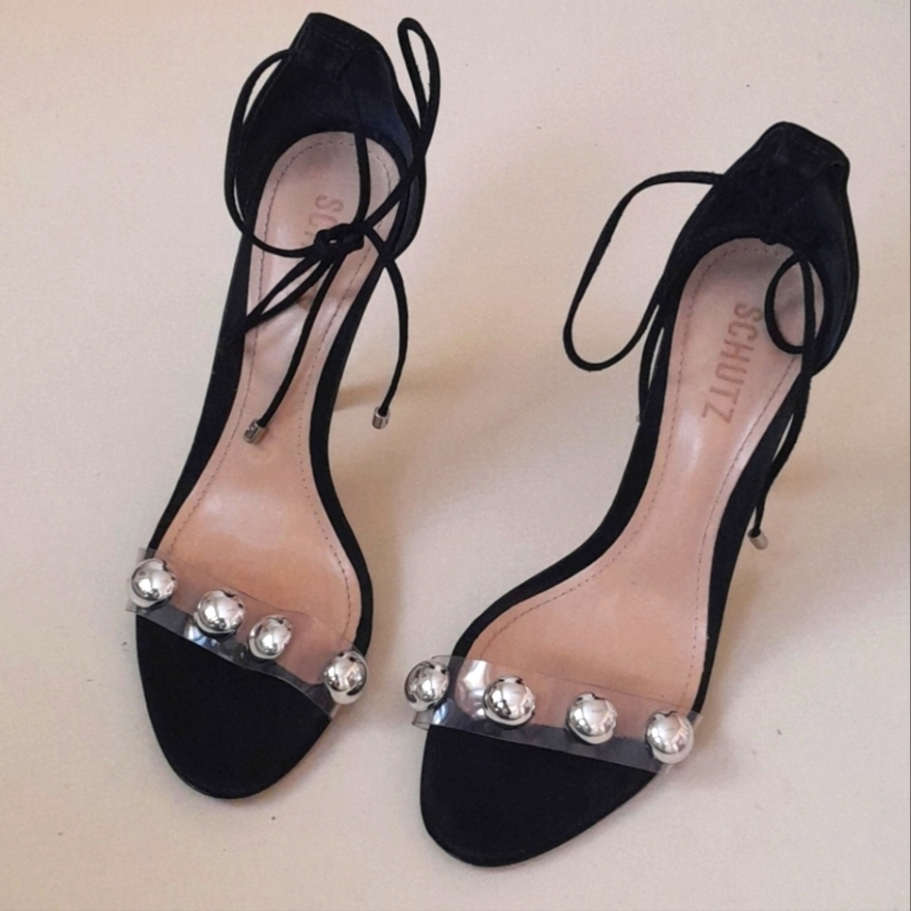 SCHUTZ RAMON Pvc With Silver Metal Dot Size 8